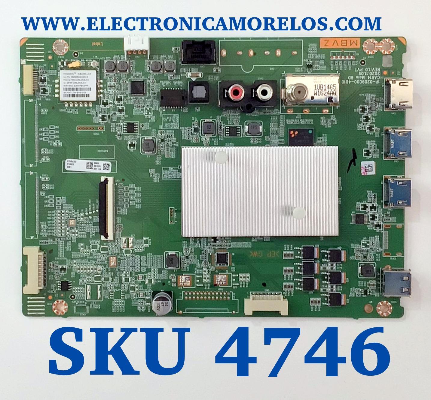 MAIN PARA TV VIZIO ORIGINAL 4K UHD HDR SMARTCAST / NUMERO DE PARTE V756XJ03 / 1P-0209C00-4010 / V756XJ03 696 / 210923 / 361025 / PANEL K750WDR21 / DISPLAY JR745R3HA2Y / JR745R3HA4K / MODELO V756X-J03
